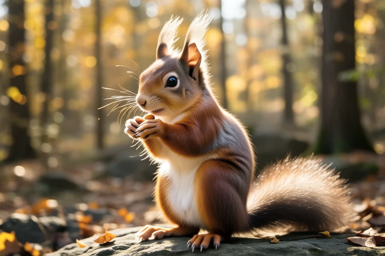 Adventures with Almond-Lovers: A Day in the Life of a Squirrel